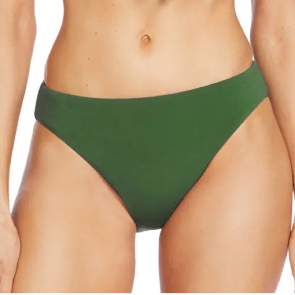 Robin Piccone Ava Bikini Bottoms in Sage Size Medium NWOT